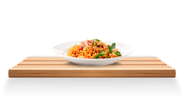 Prato preparo arroz